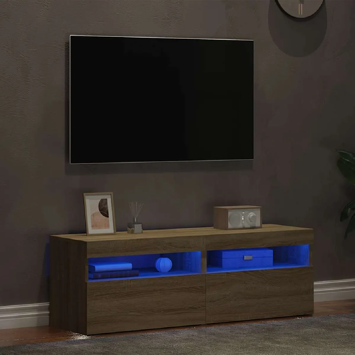 Vidaxl Meuble Tv Led - Chêne Sonoma