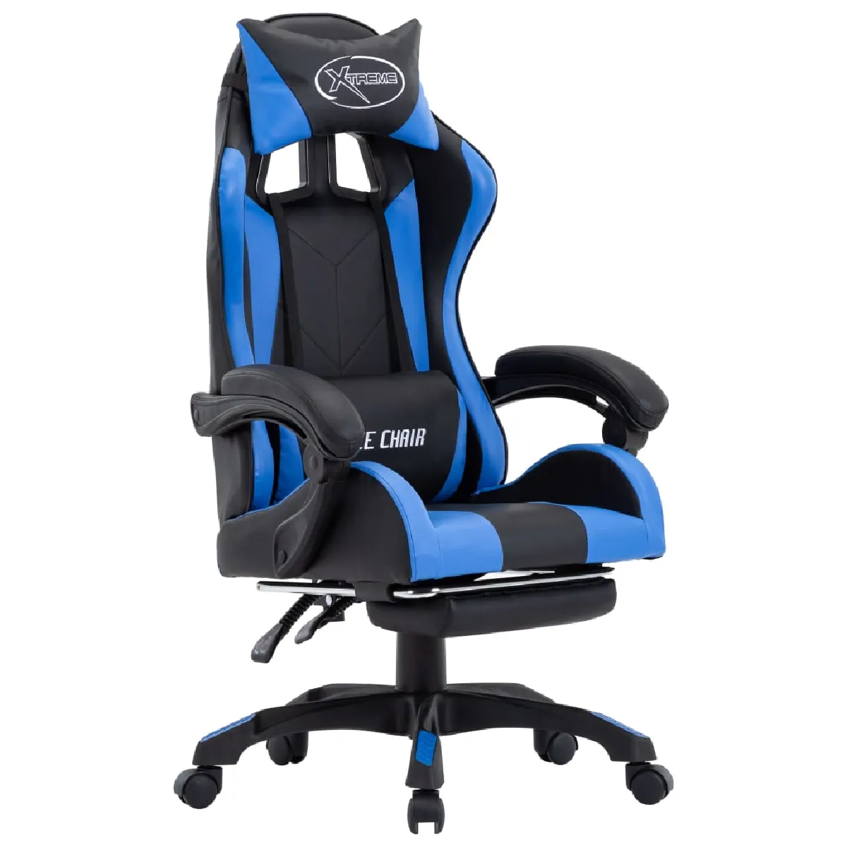 Vidaxl Bleu/Noir Fauteuil Jeux Vidéo Et