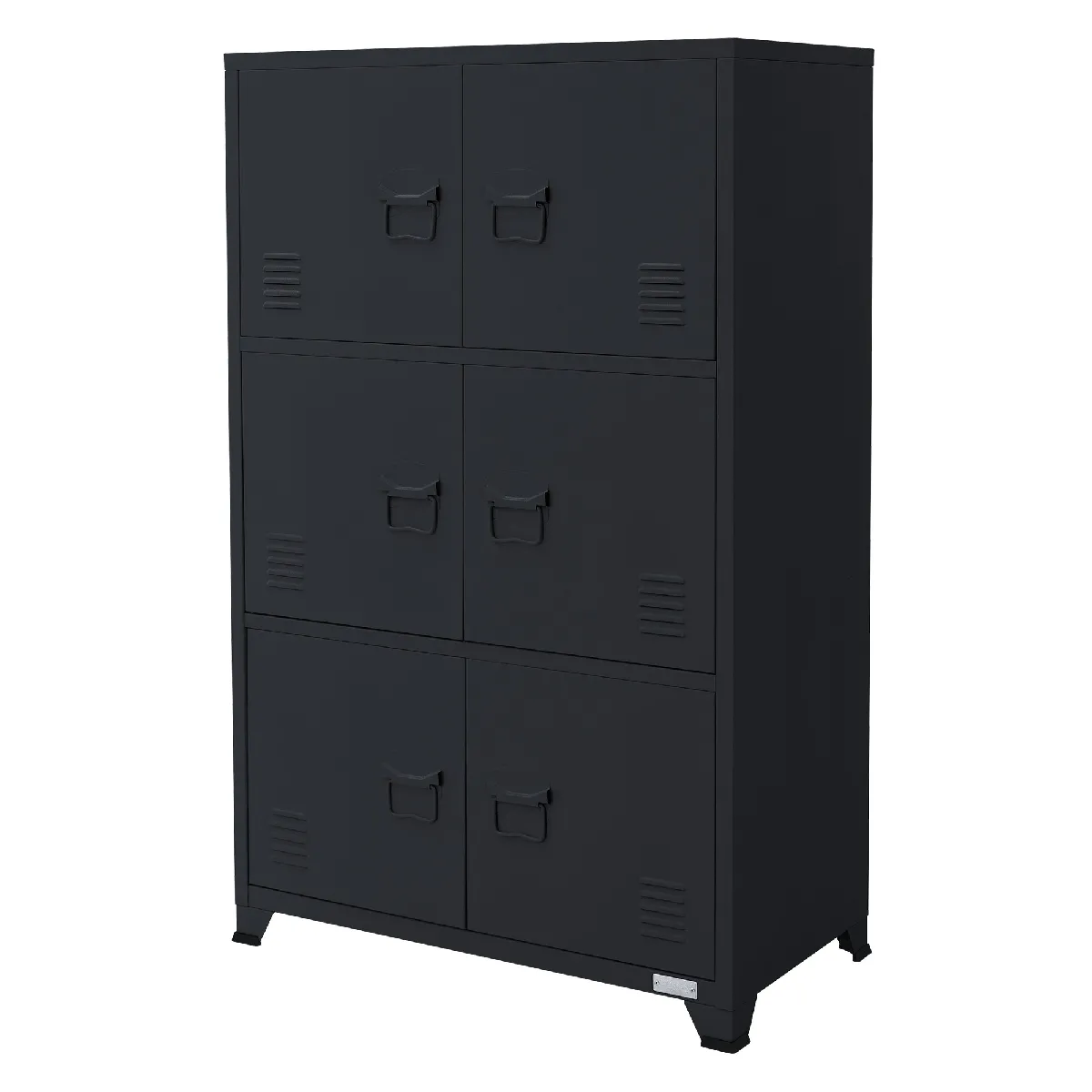 Ml-design Armoire vestiaire 6 portes - Anthracite Ml-design Armoire vestiaire 6 portes - Anthracite