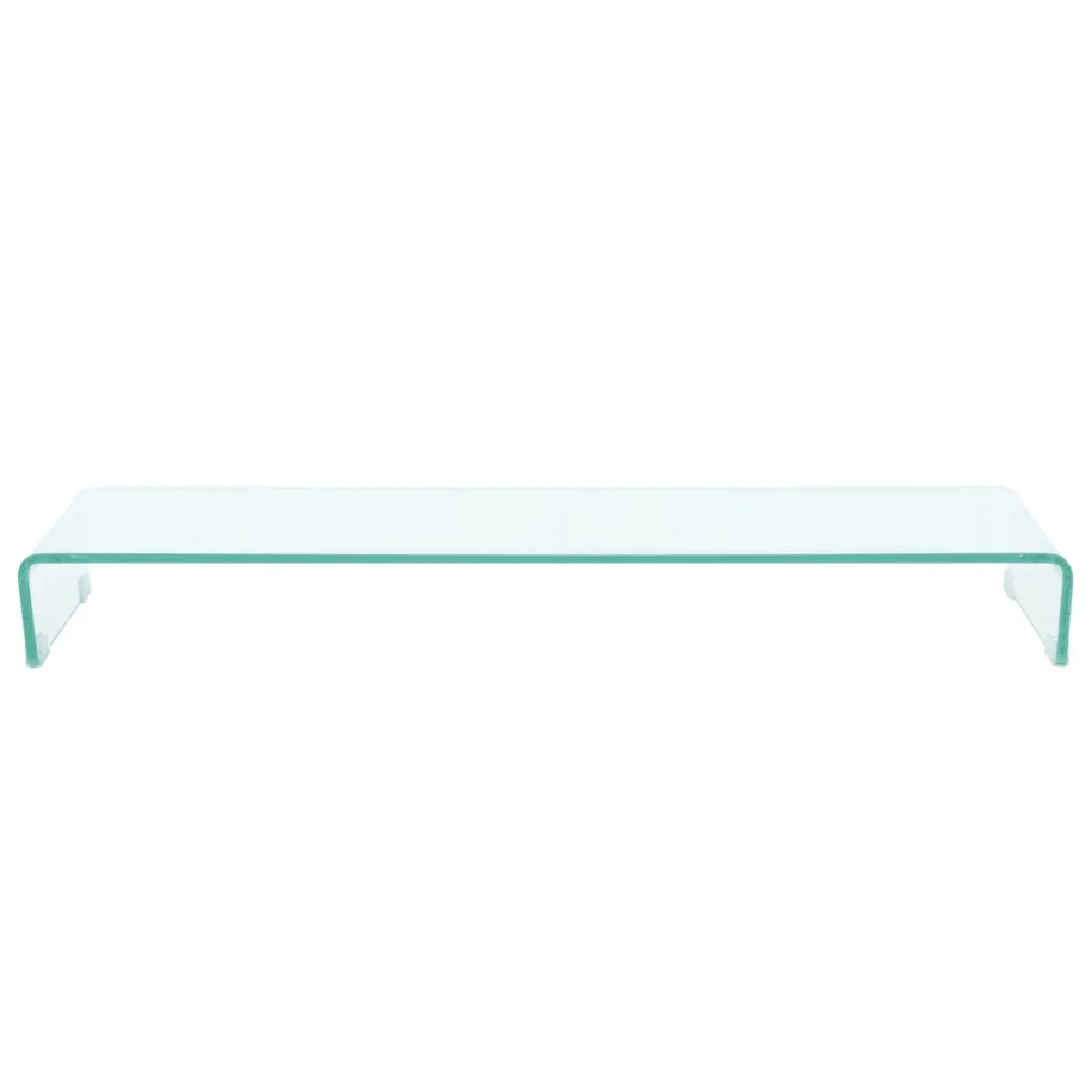 Helloshop26 Meuble TV en verre - Transparent