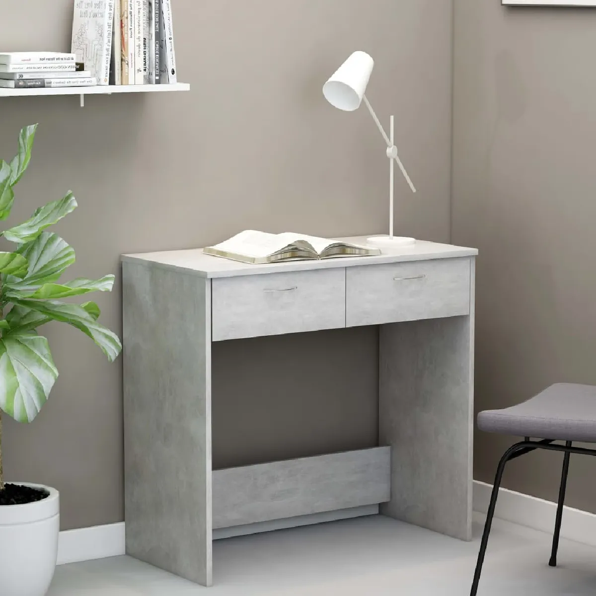 VidaXL Bureau Béton - vue 5