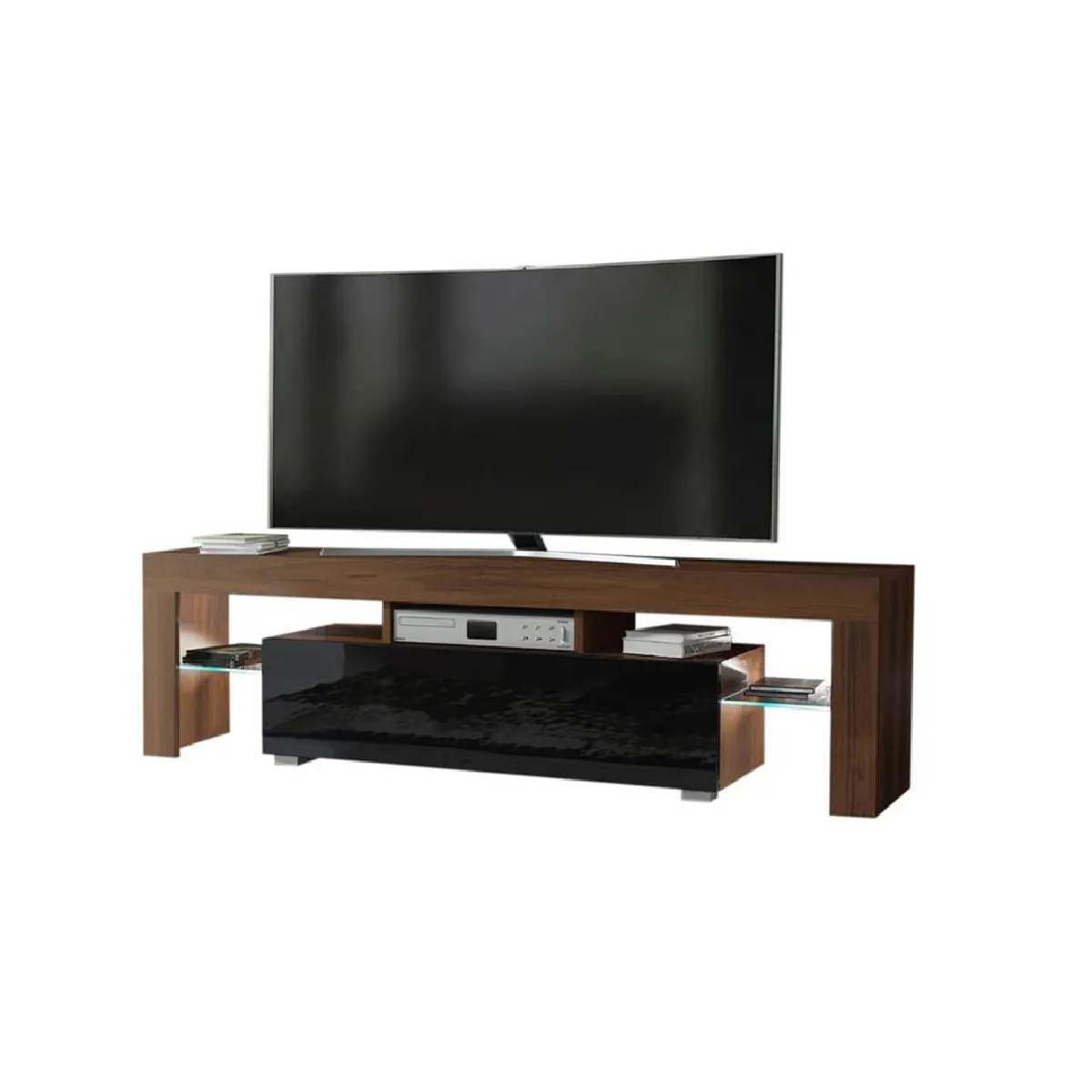DUSINE Meuble TV SPIDER - Noyer MAT DUSINE Meuble TV SPIDER - Noyer MAT