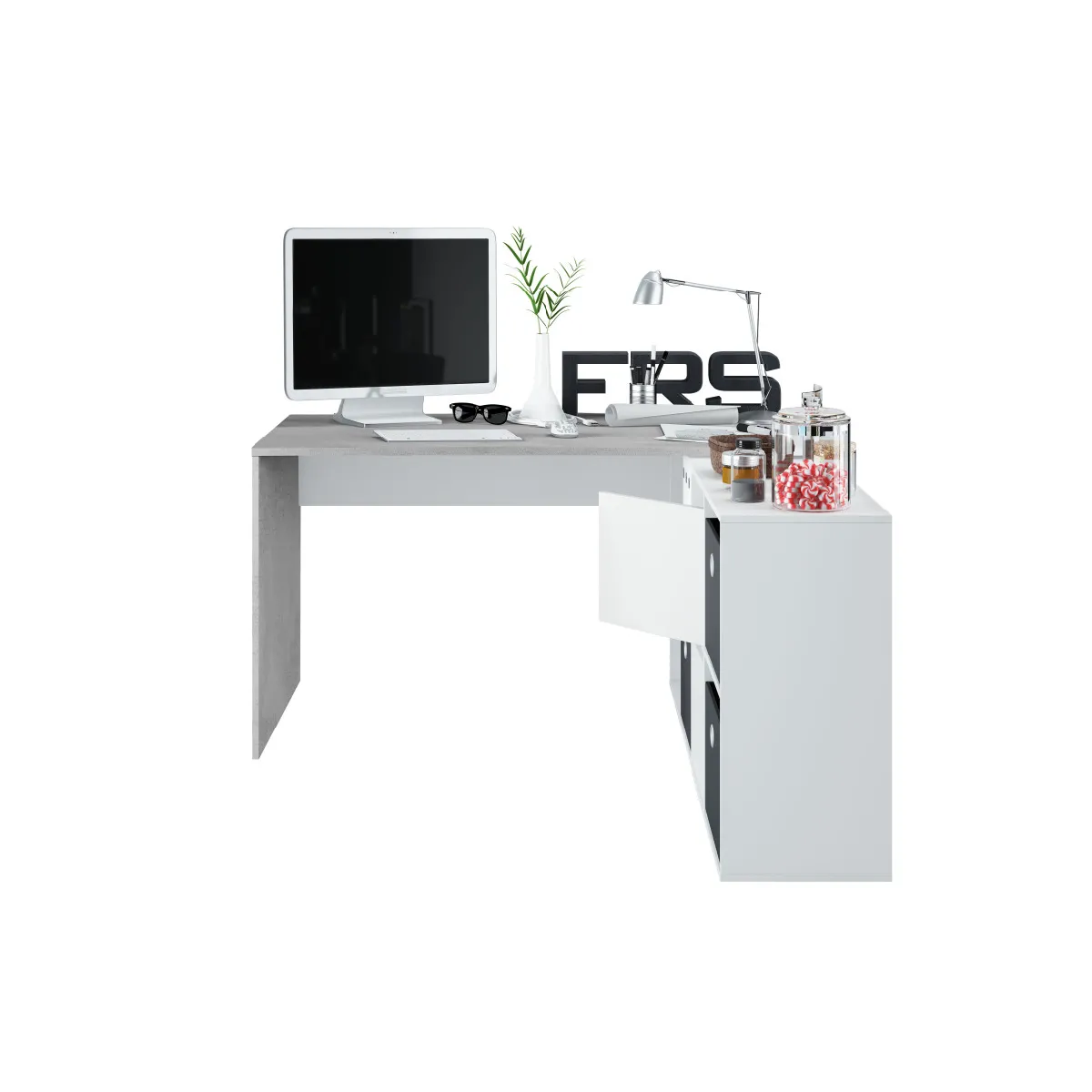 Loungitude Bureau Marion - Blanc