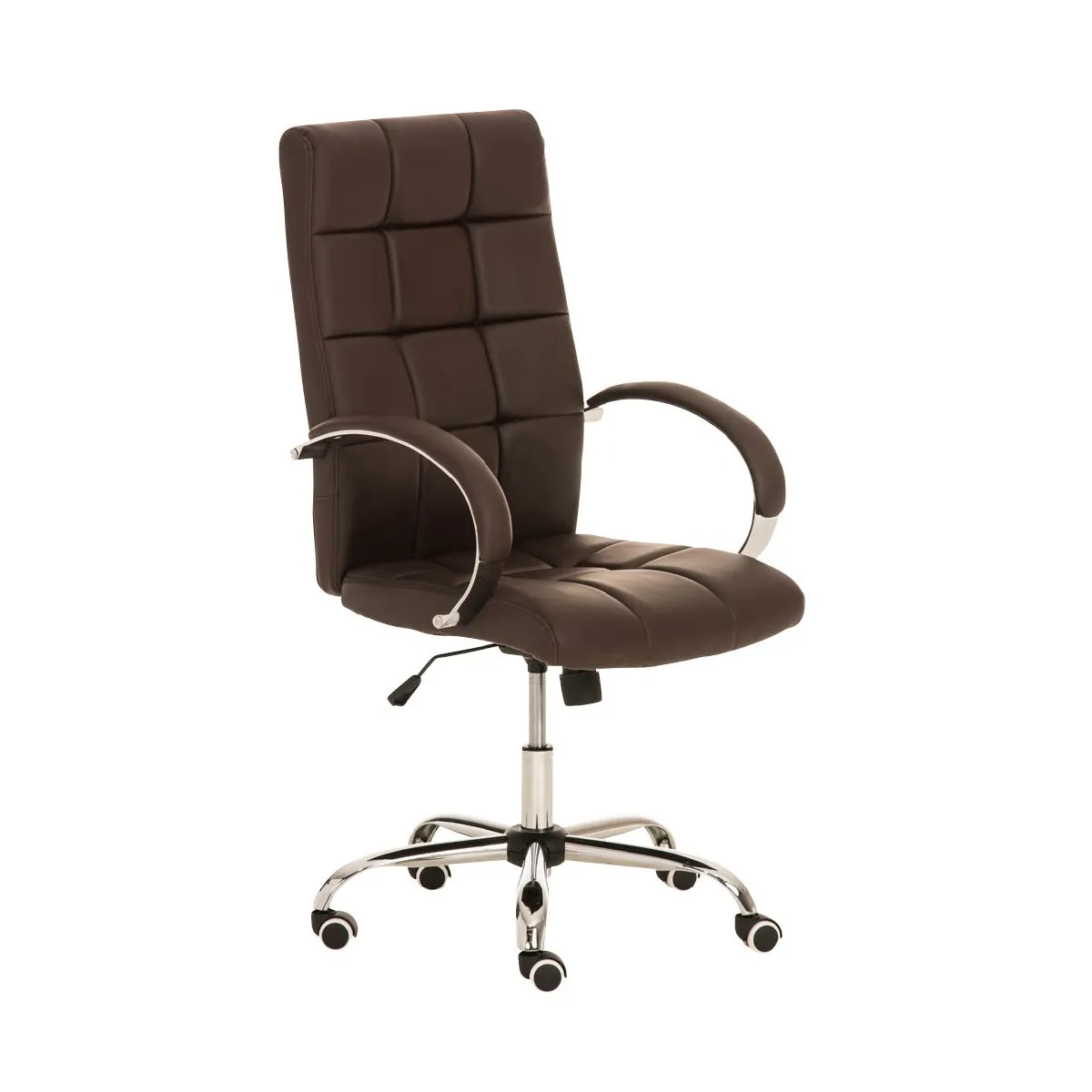 Decoshop26 Fauteuil de bureau - Marron
