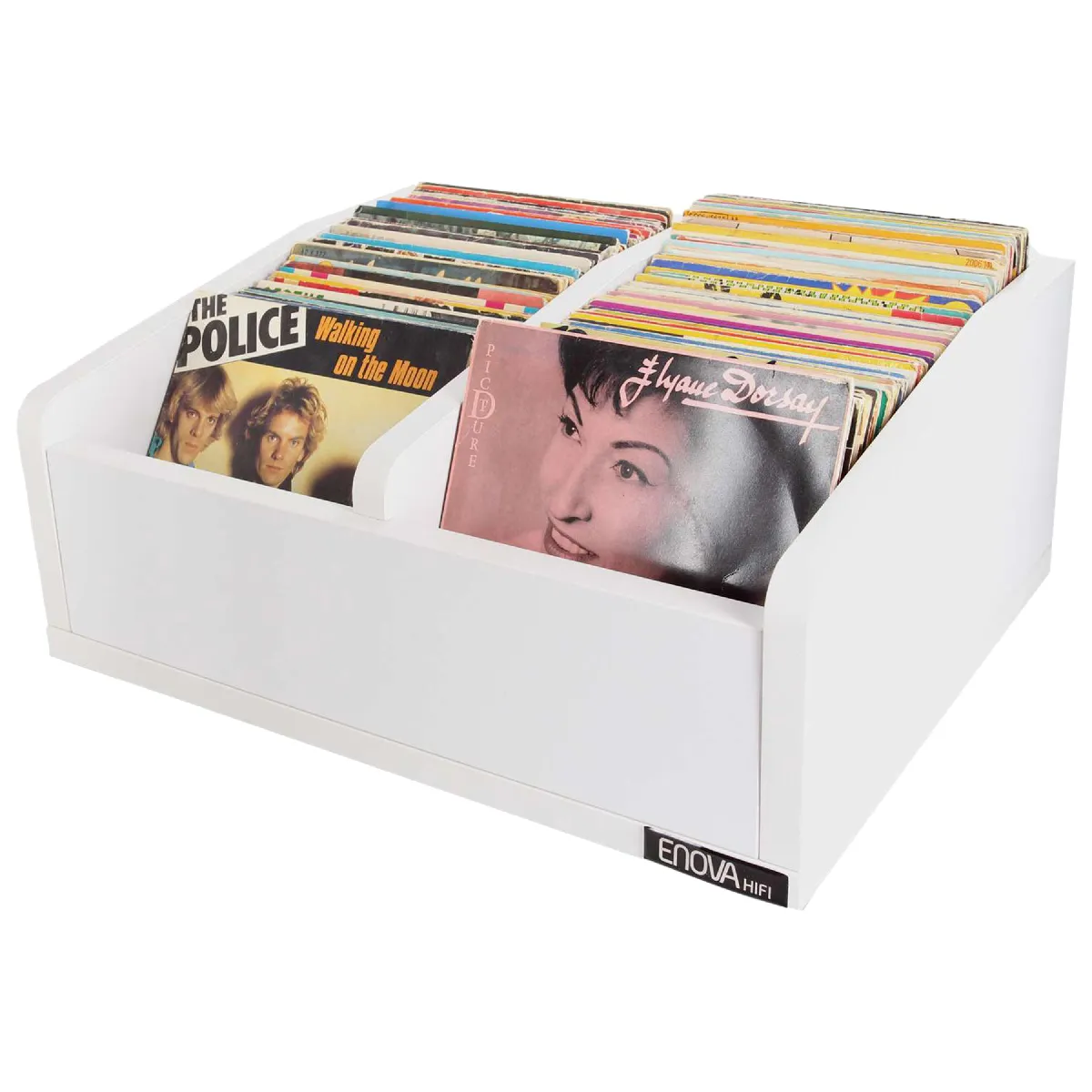 ENOVA HIFI  Bac vinyle 45T - Blanc