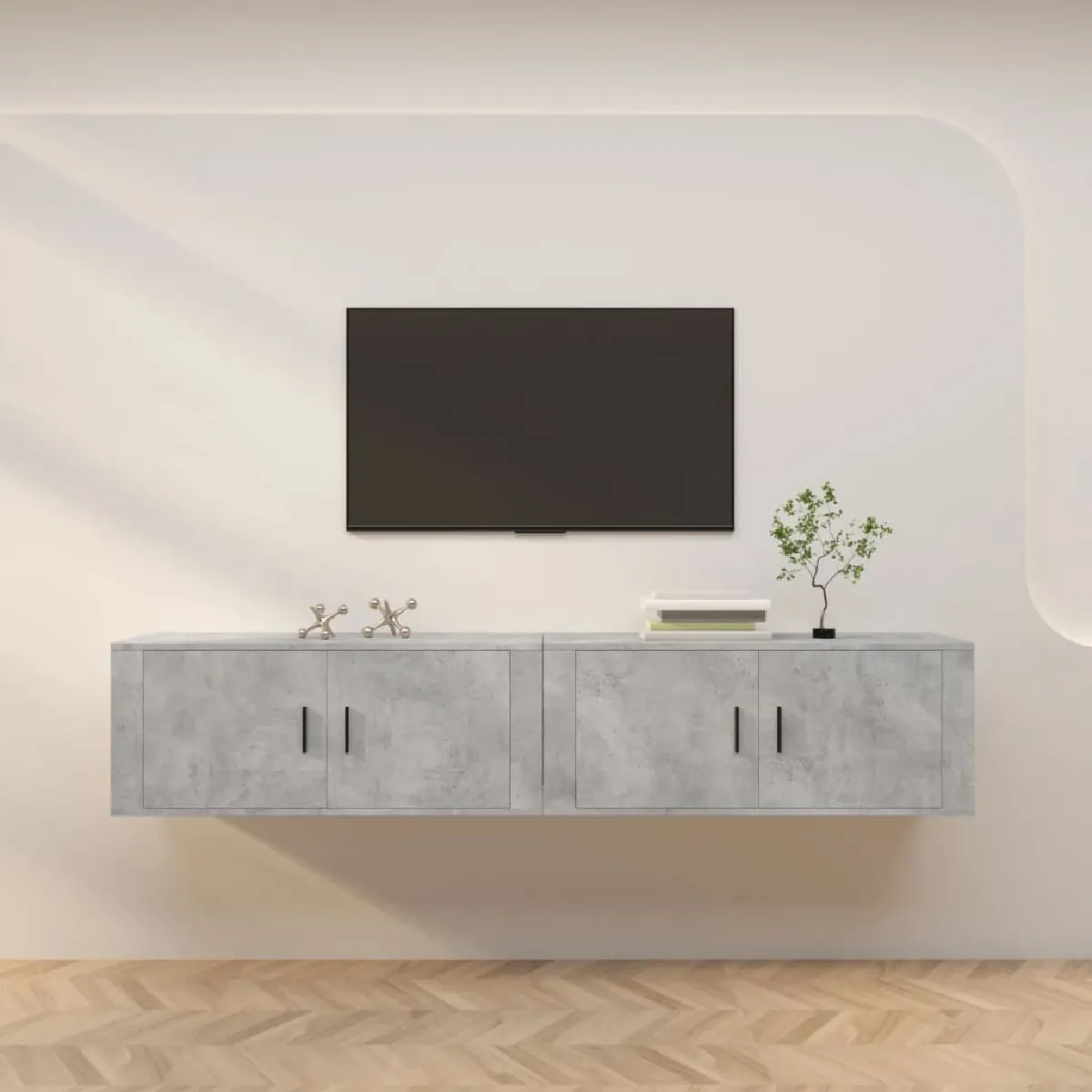 VIDAXL Meubles TV muraux béton - vue 6