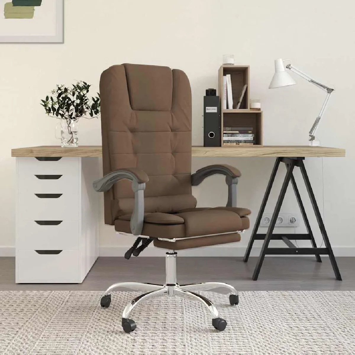 Vidaxl Marron Fauteuil De Massage