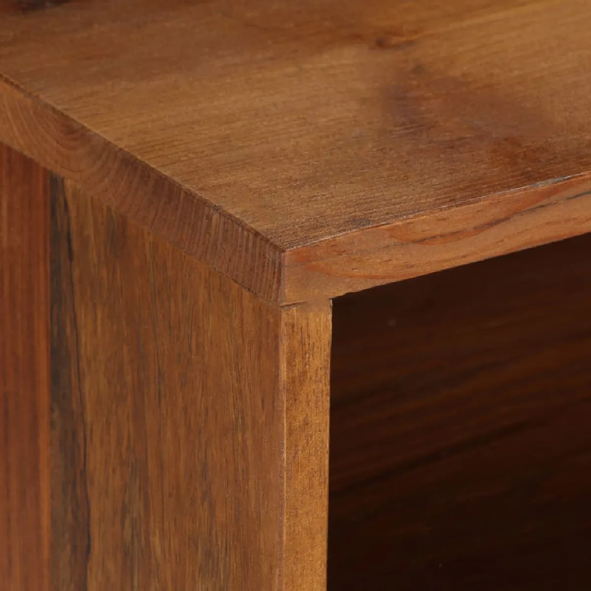 Meuble t&eacute;l&eacute; buffet tv t&eacute;l&eacute;vision design pratique bois de r&eacute;cup&eacute;ration solide 140 cm 2502158