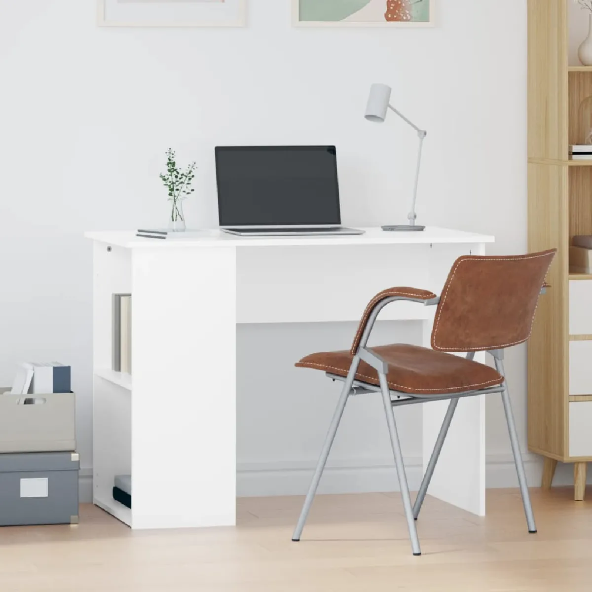 vidaXL Bureau Bois d'ingénierie