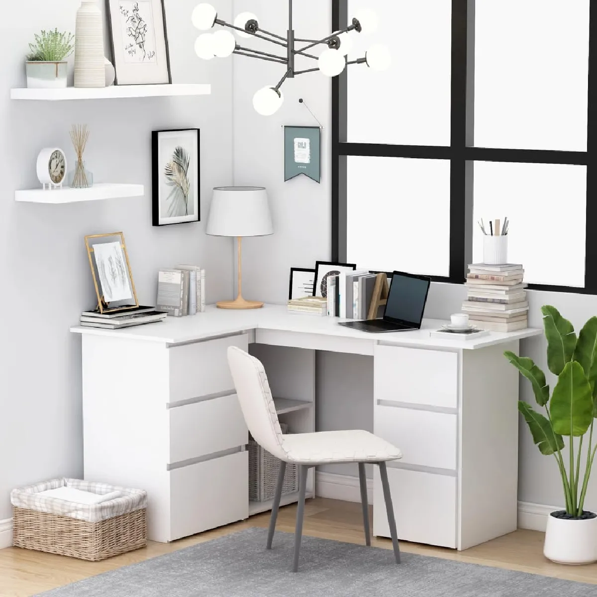 Bureau d'Angle vidaXL - vue 3
