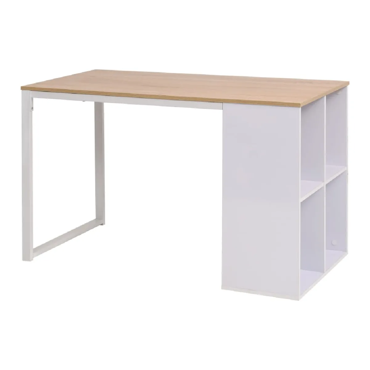 vidaXL Table d'écriture Chêne et