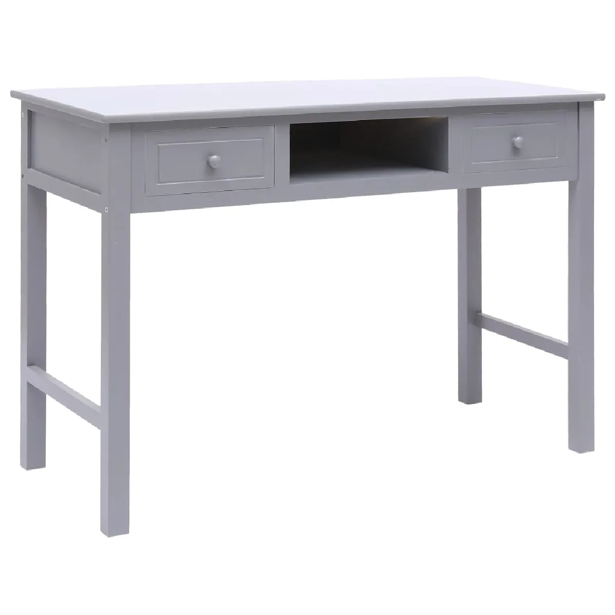 Vidaxl Gris Bureau Bois