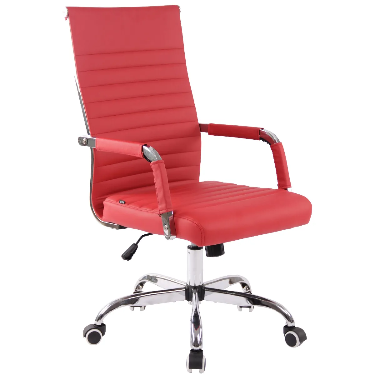 Decoshop26 Fauteuil de bureau - Rouge