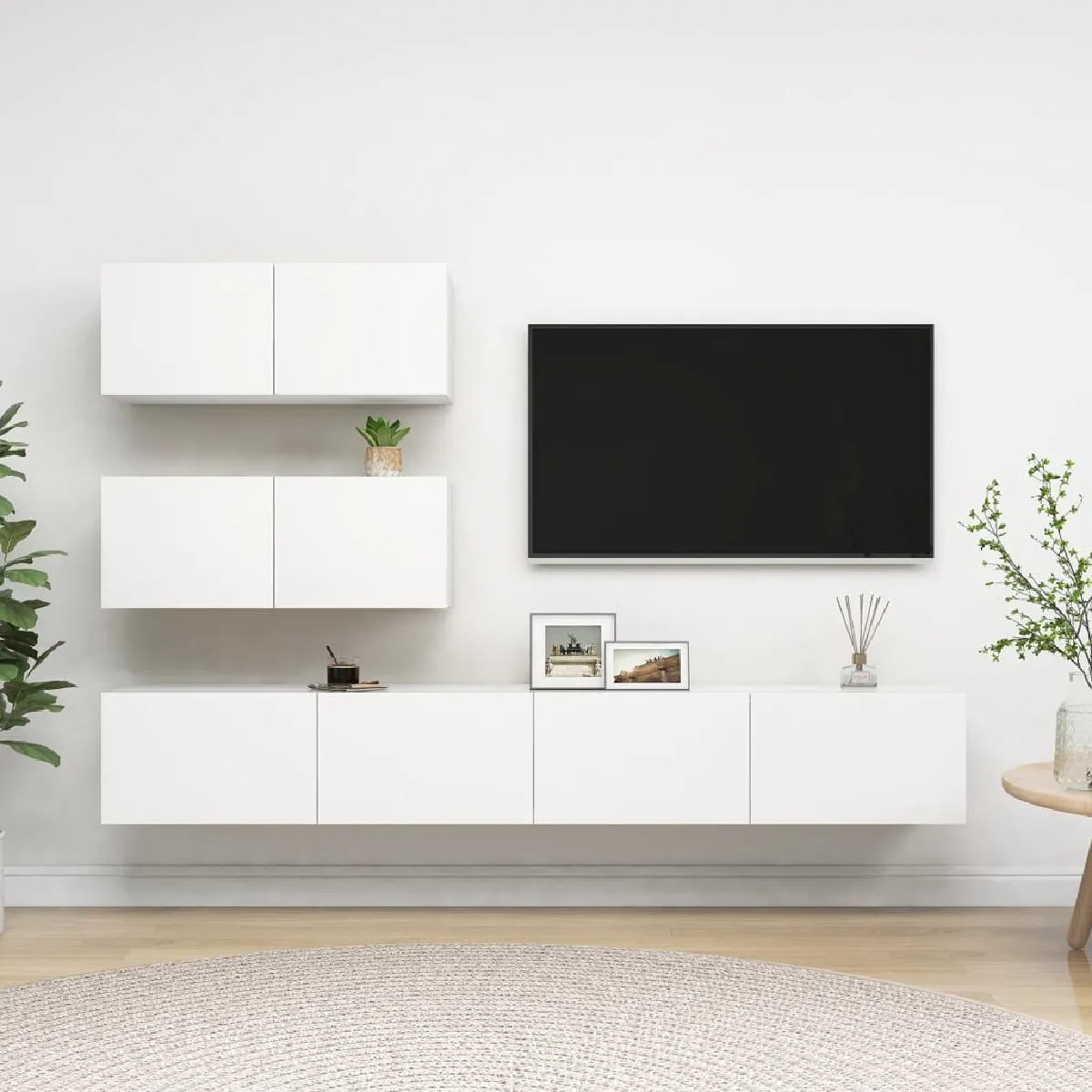 VIDAXL - Meuble TV - 4 Pièces - Blanc - Image 3