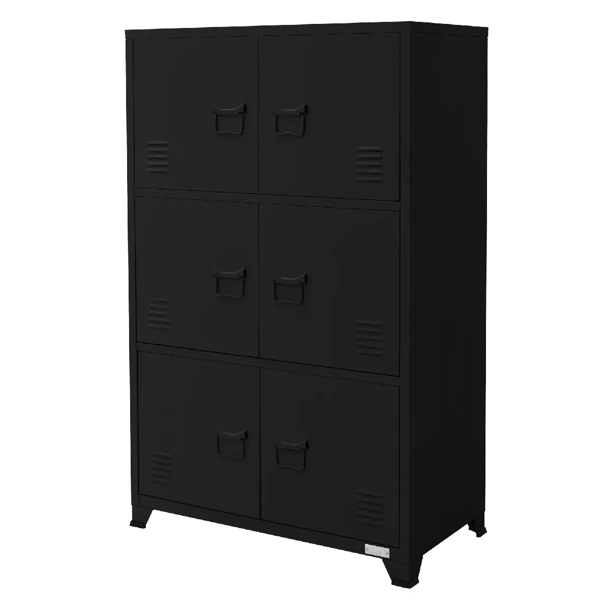 Ml-design Armoire de bureau - Noir Ml-design Armoire de bureau - Noir