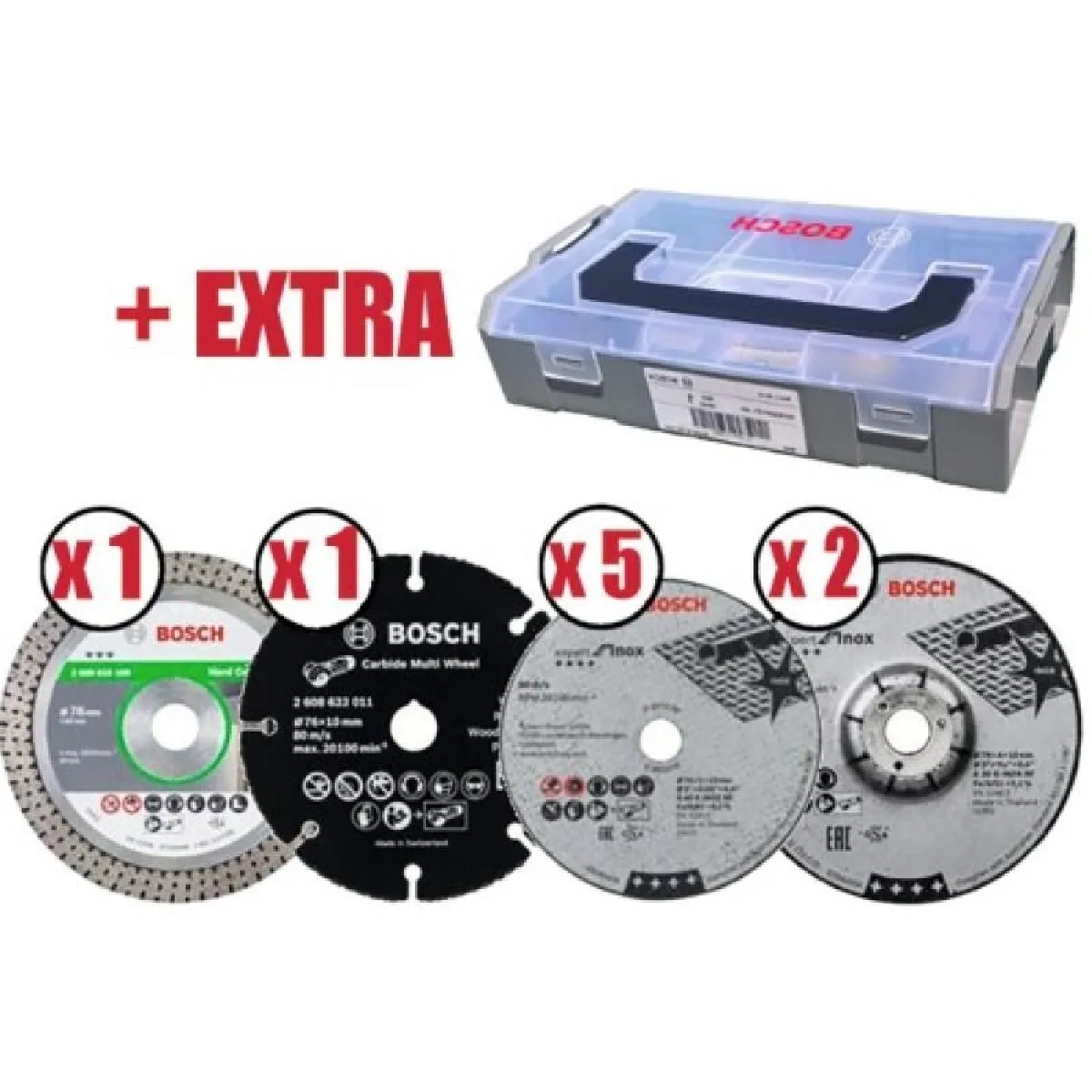 Bosch Mallette de disques 76 mm