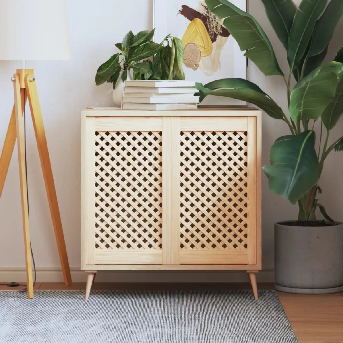 vidaXL Portes d'armoires Pin massif - vue 2