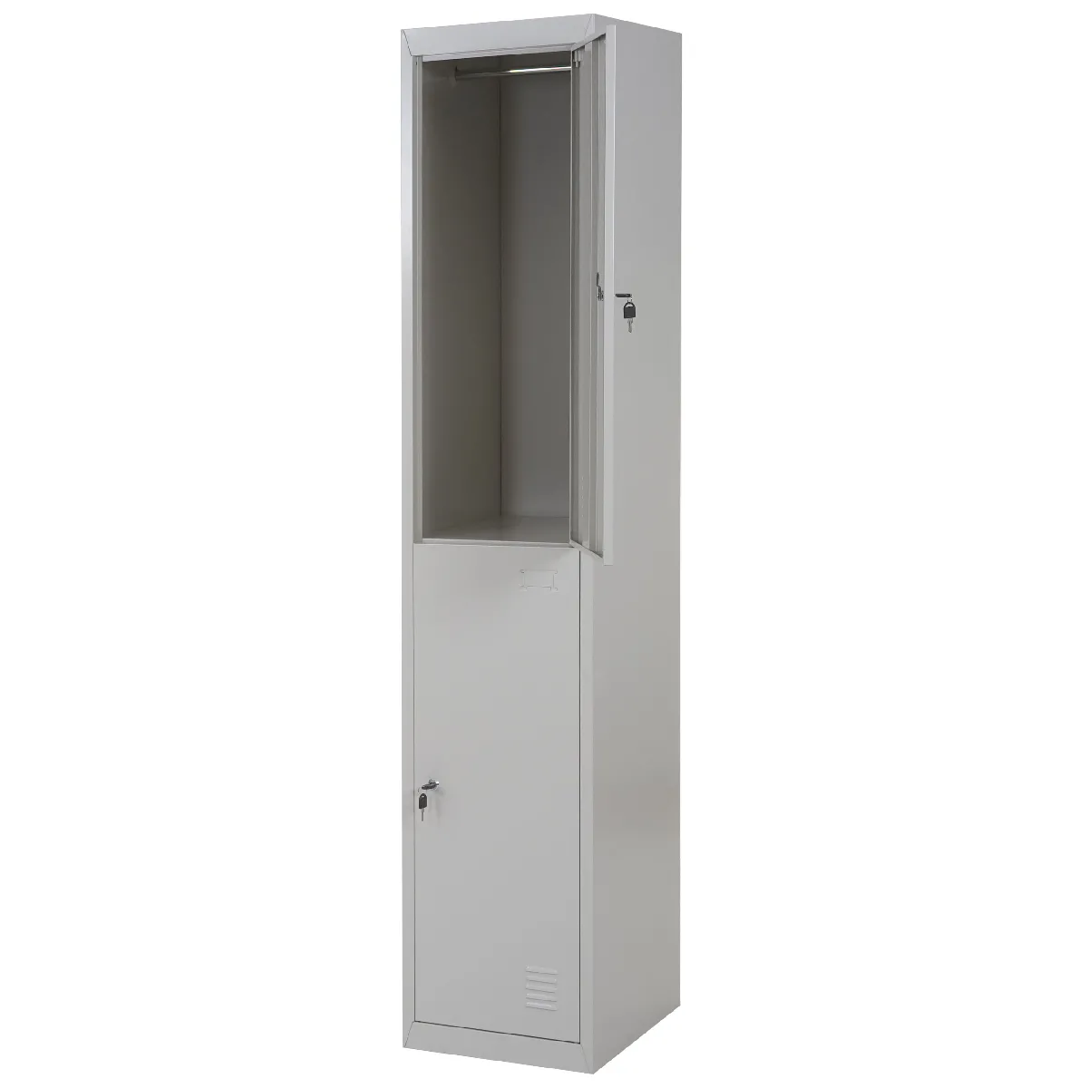 Mendler Armoire vestiaire de bureau - Gris