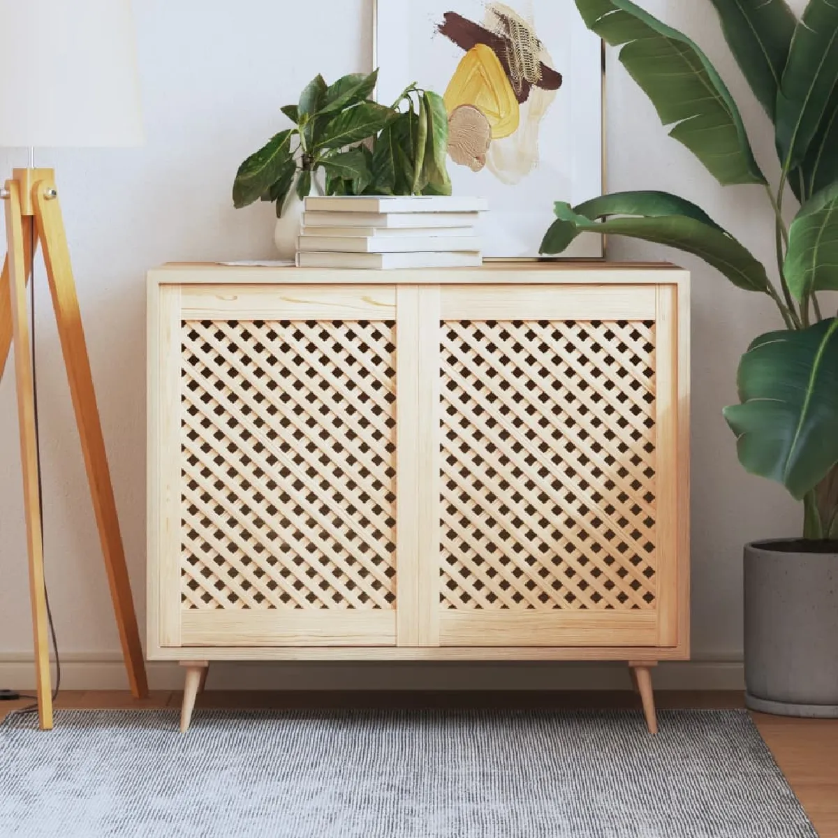 vidaXL Portes d'armoires Pin massif