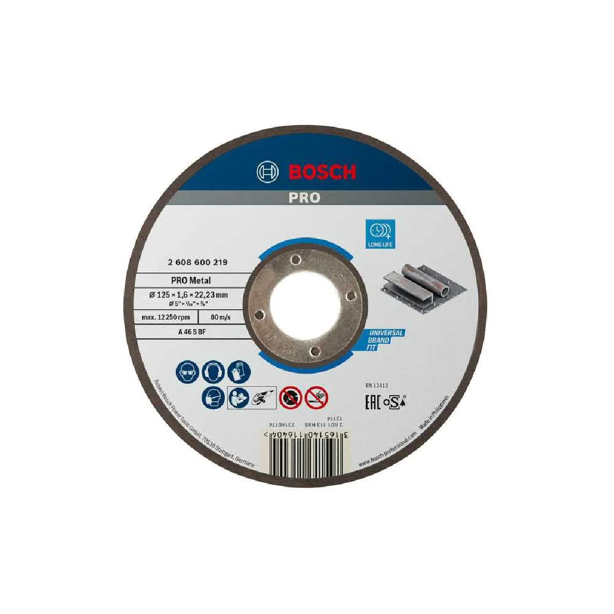 Bosch Disque à tronçonner Expert for Metal 125x1.6 mm