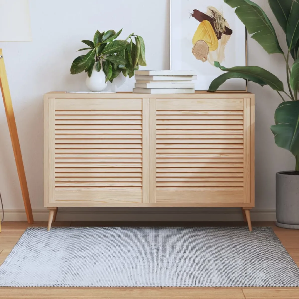 vidaXL Portes d'Armoire Persiennes 2pcs