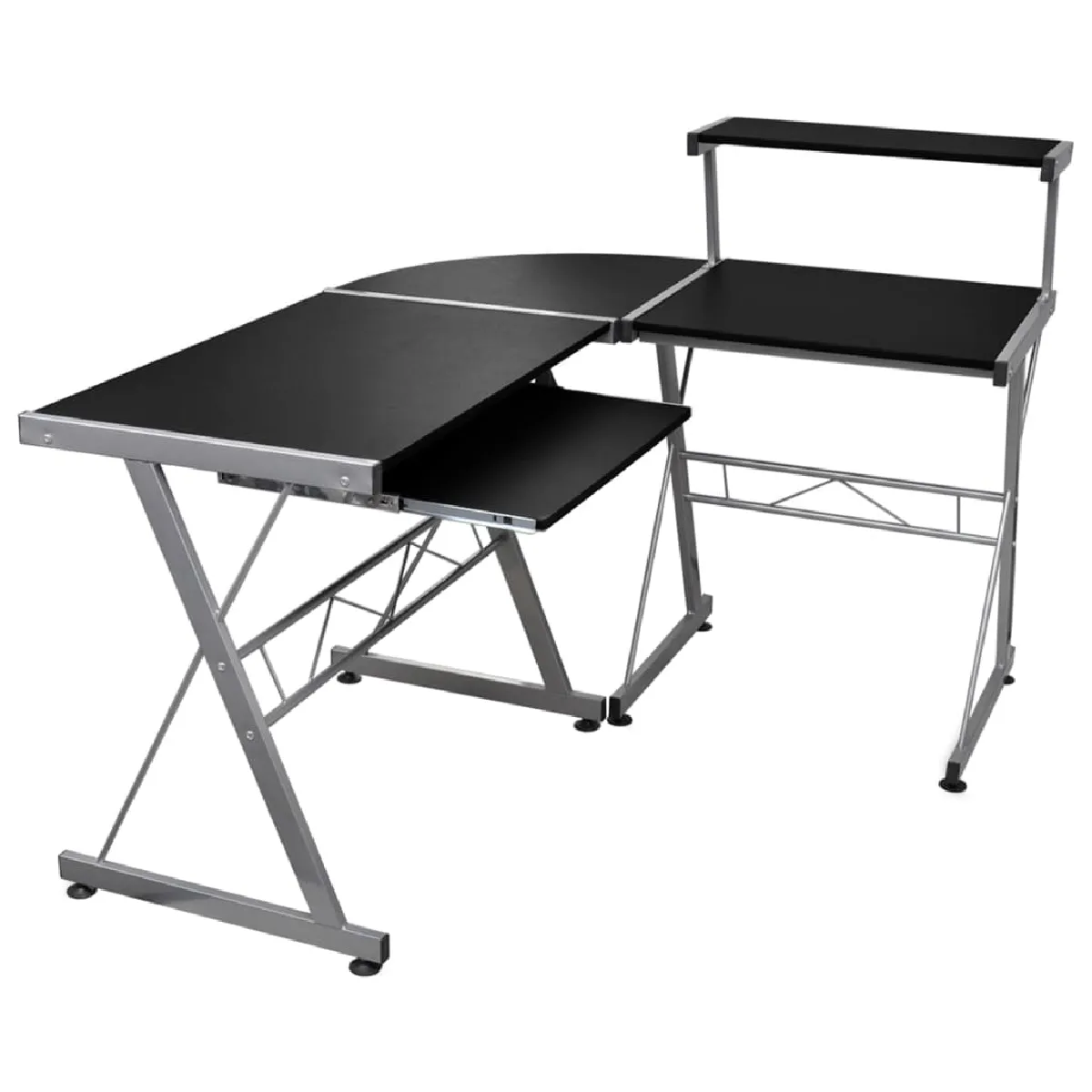 Vidaxl Bureau d'ordinateur d'angle - vue 3