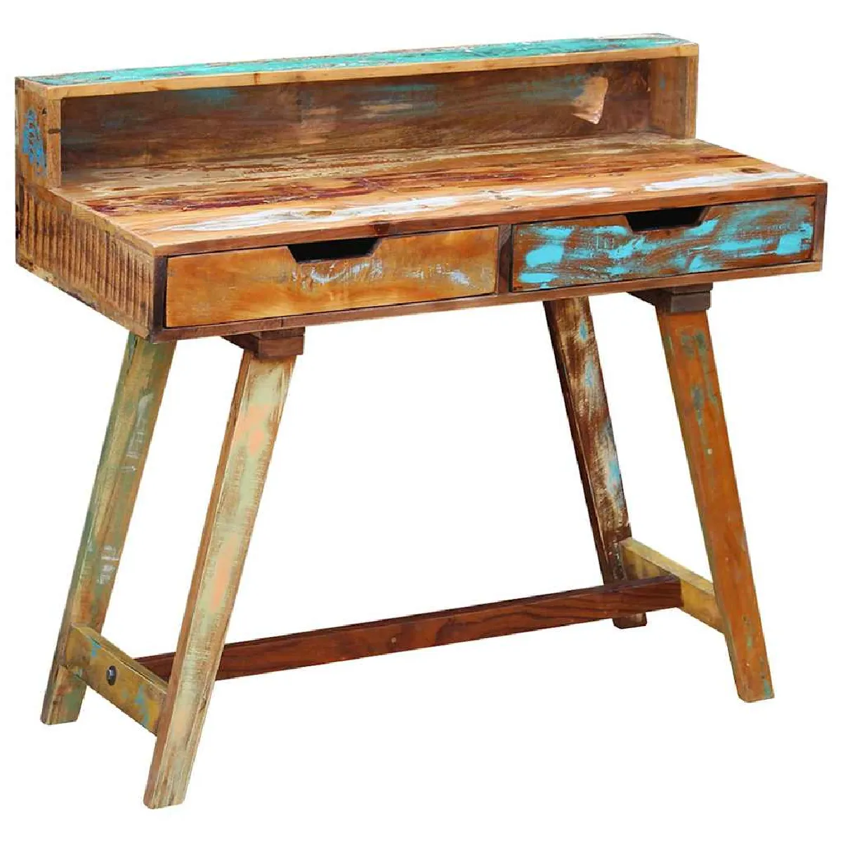 Vidaxl Bureau Bois De Récupération Massif - Image 2