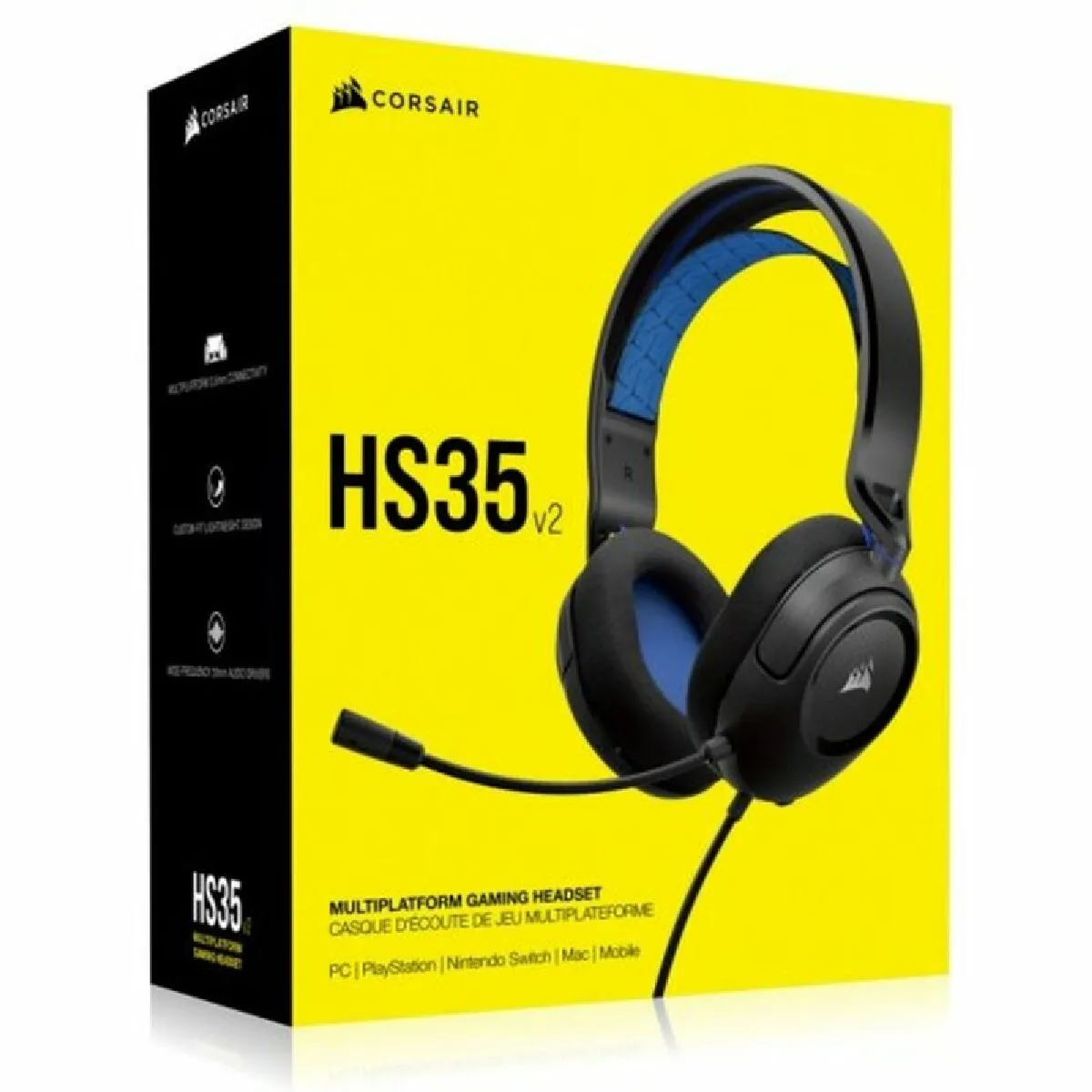 Corsair HS35 v2 - Bleu