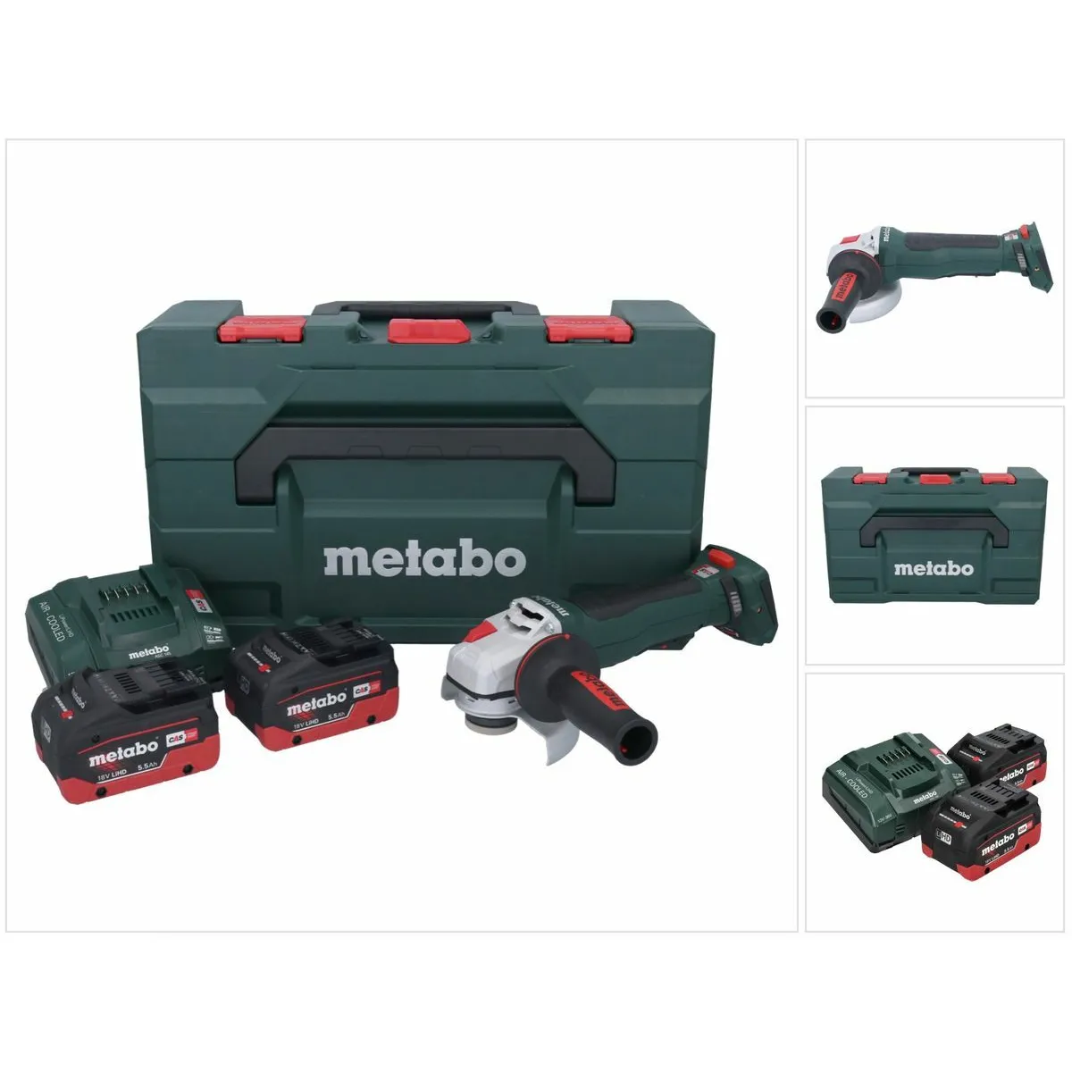 Meuleuse dangle sans fil METABO WPB 18 LT BL 11 125 18 V 5.5 Ah 125 mm - vue 2