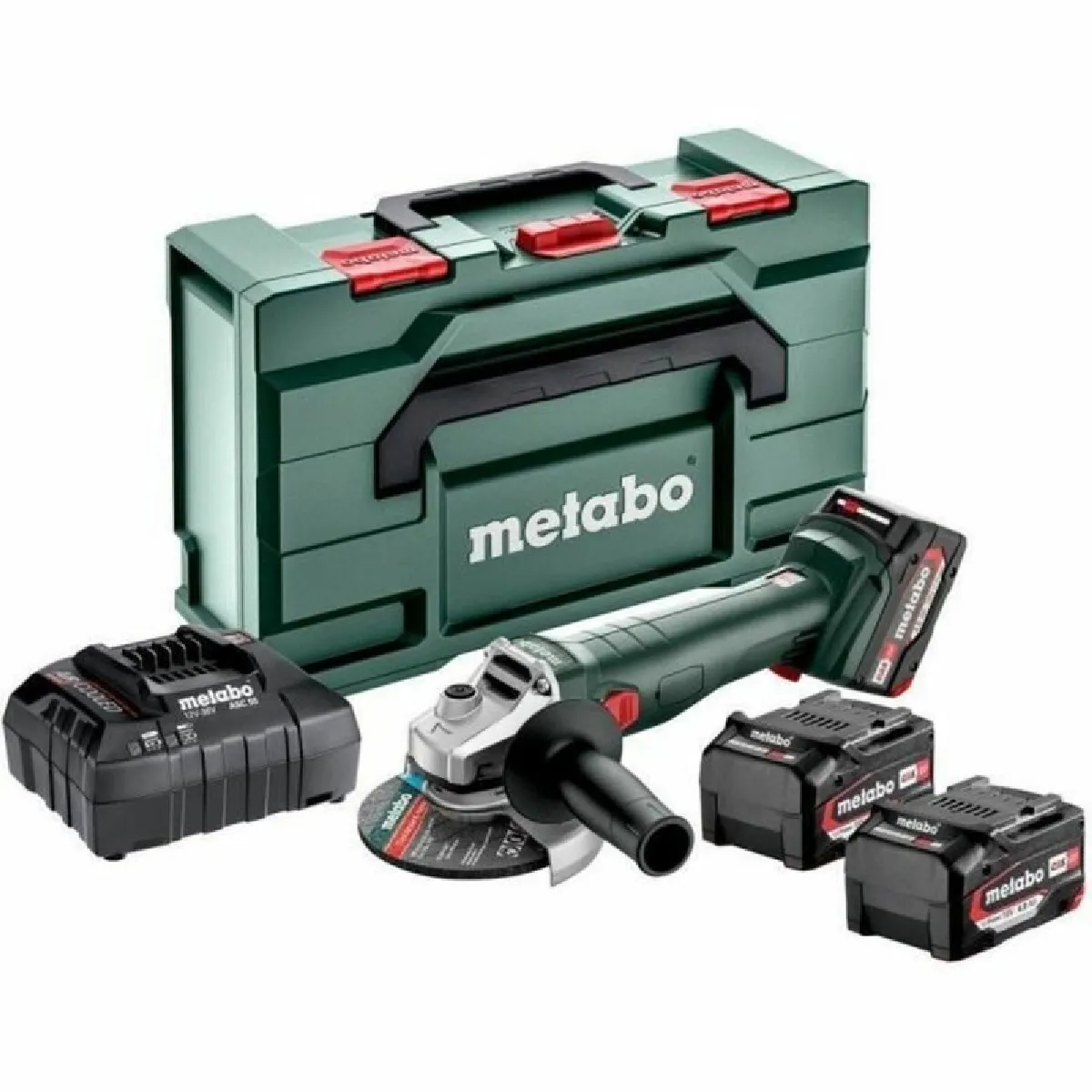 Meuleuse d'angle sans fil METABO W 18 9 125 Quick 18 V MetaBOX 165 - vue 2