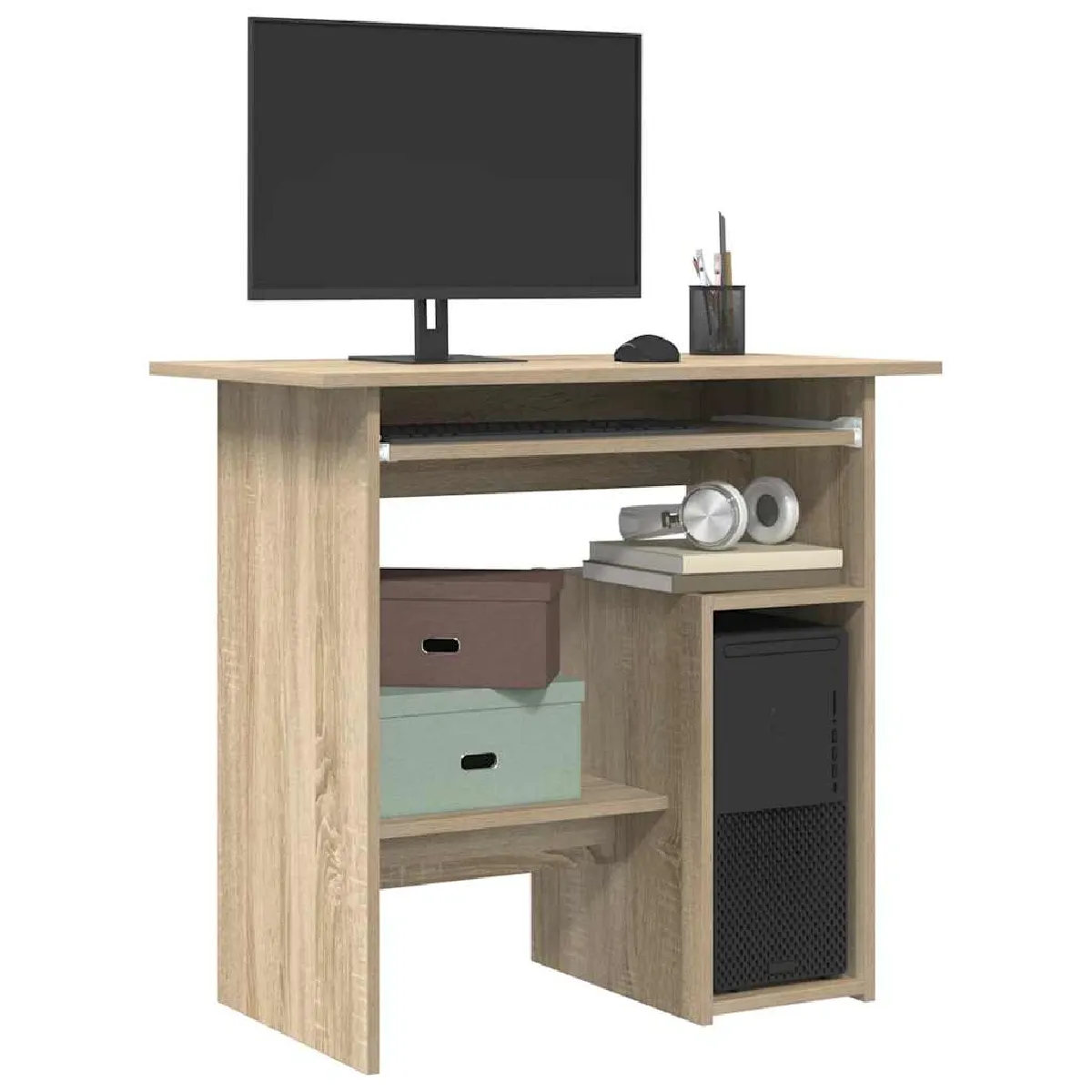Bureau Moderne vidaXL Chêne Sonoma