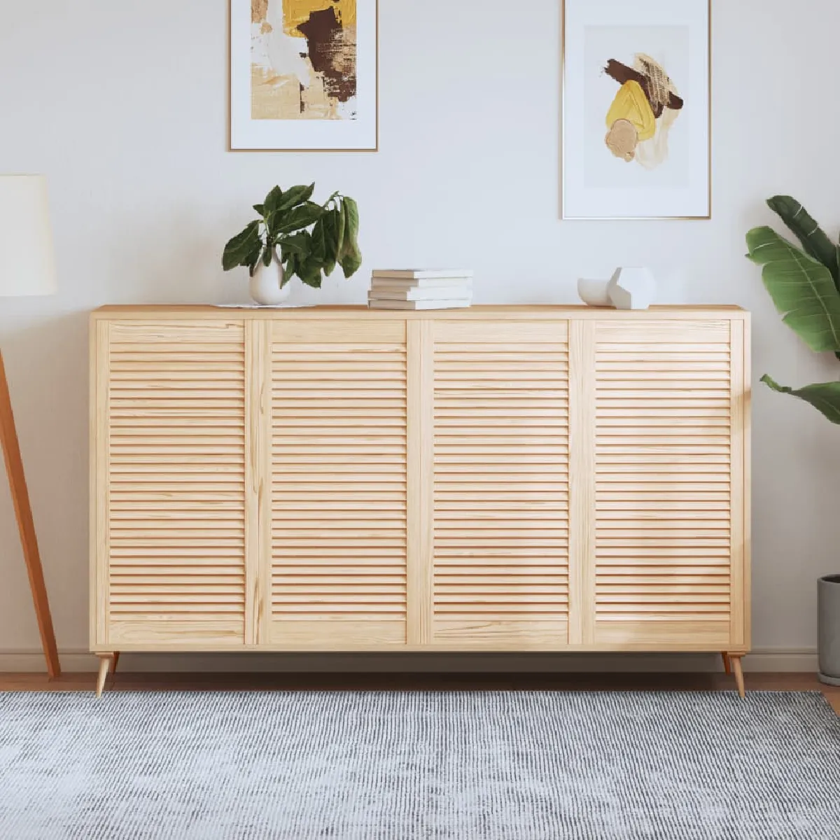 vidaXL Portes d'armoire à persiennes - vue 4