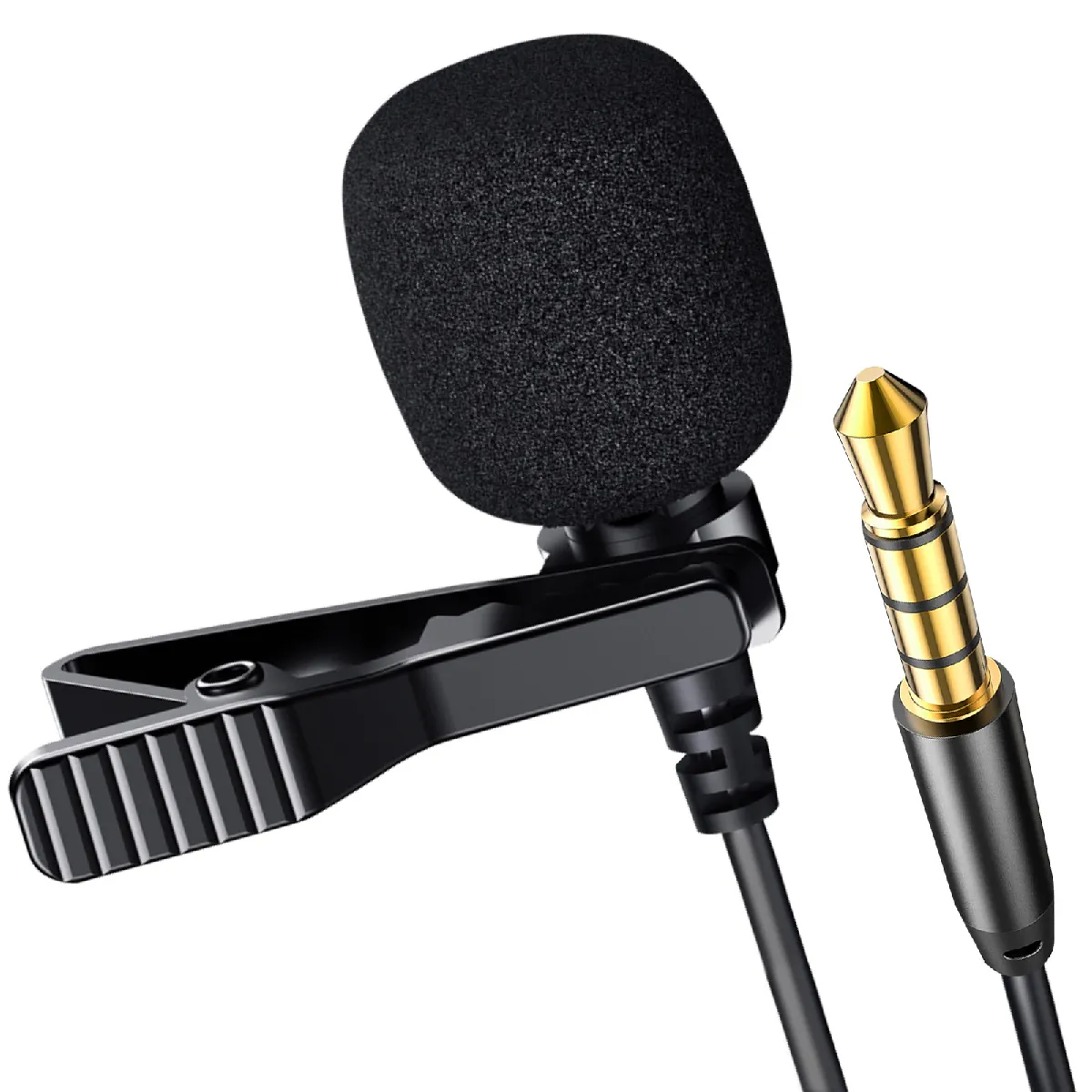 Avizar Noir Micro-Cravate Jack 3.5Mm