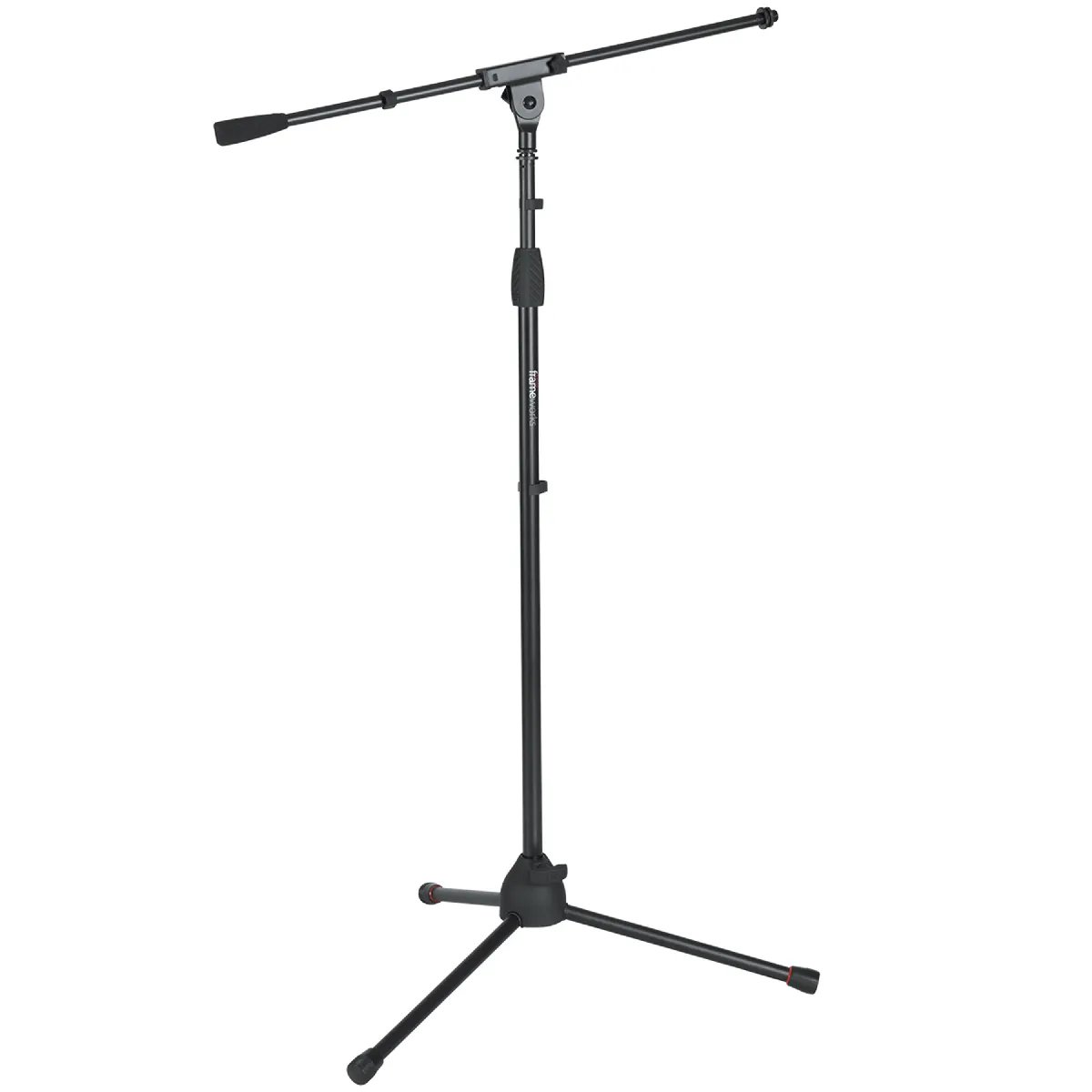 Gator Noir Pied De Microphone À Perche Gfw-Mic-2010 - Base À Trépied Repliable