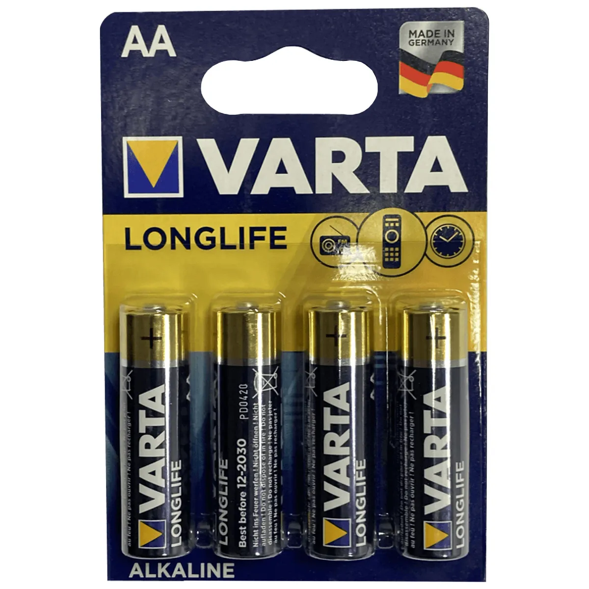 VARTA LR03AAA 1.5V BL4 Longlife Pile Jetable