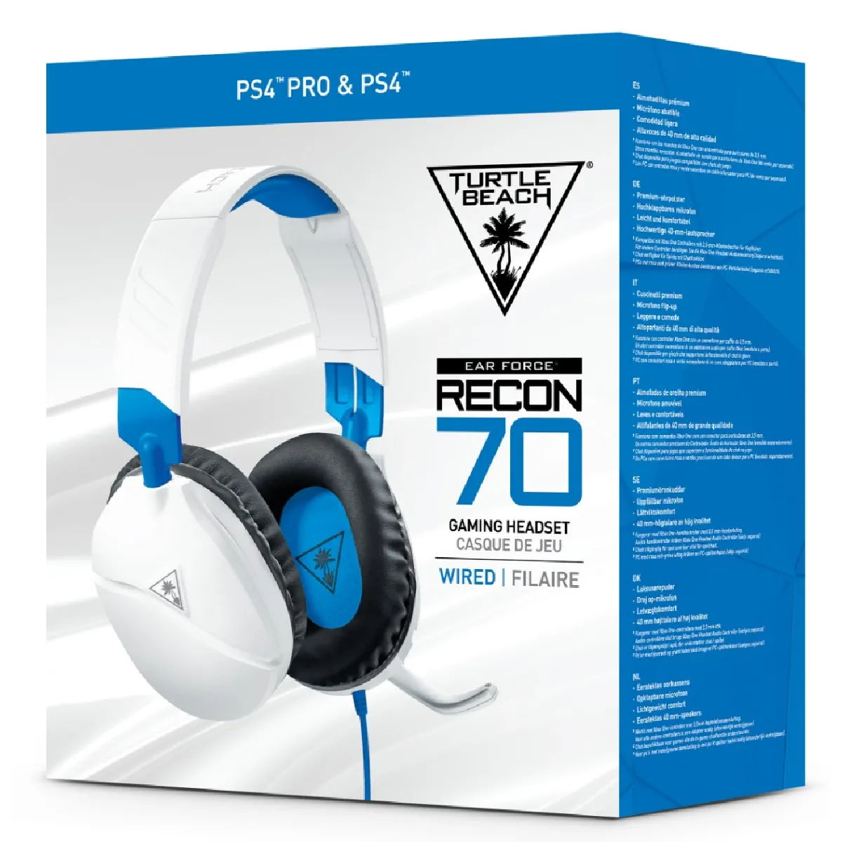 Turtle Beach Blanc Recon 70P Ps4 - Filaire