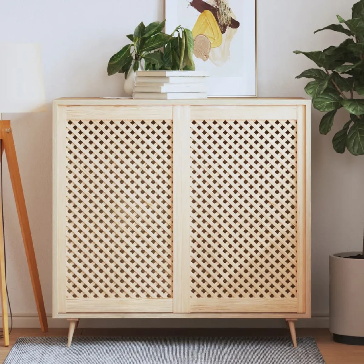 vidaXL Portes d'Armoire Treillis - vue 2