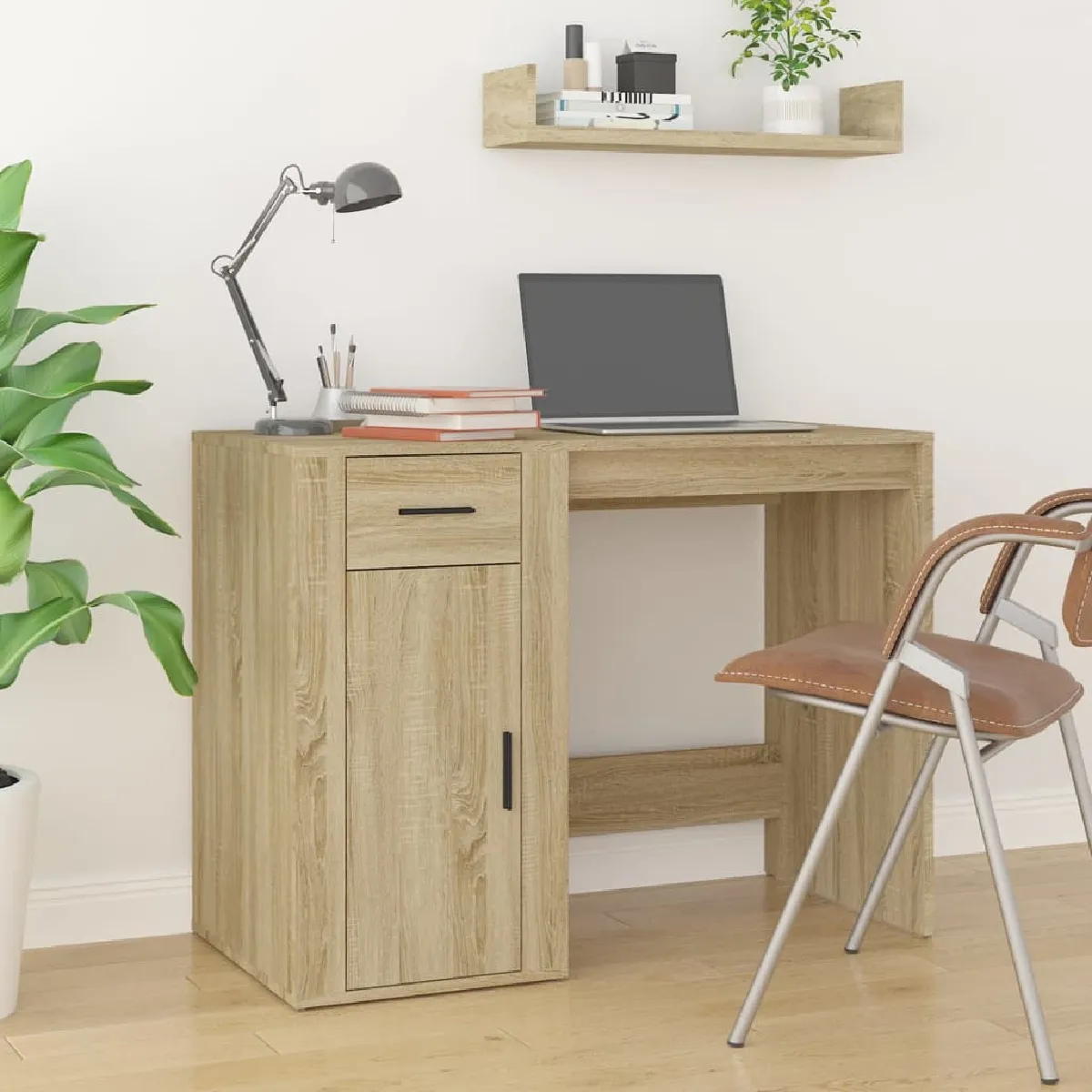 vidaXL Bureau Chêne Sonoma - vue 7