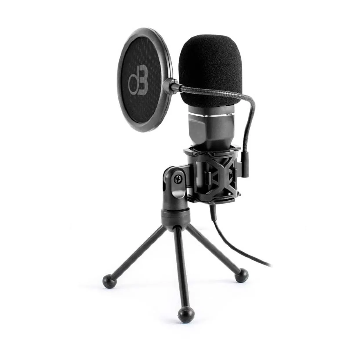 Non Communiqué Noir Microphone Studio À Condensateur Avec Directivité Cardioïde Mic250 - Image 3