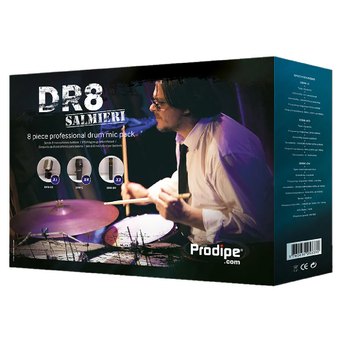 Prodipe Micros Filaires Dr8 Claude Salmieri Kit Percussions - Image 2
