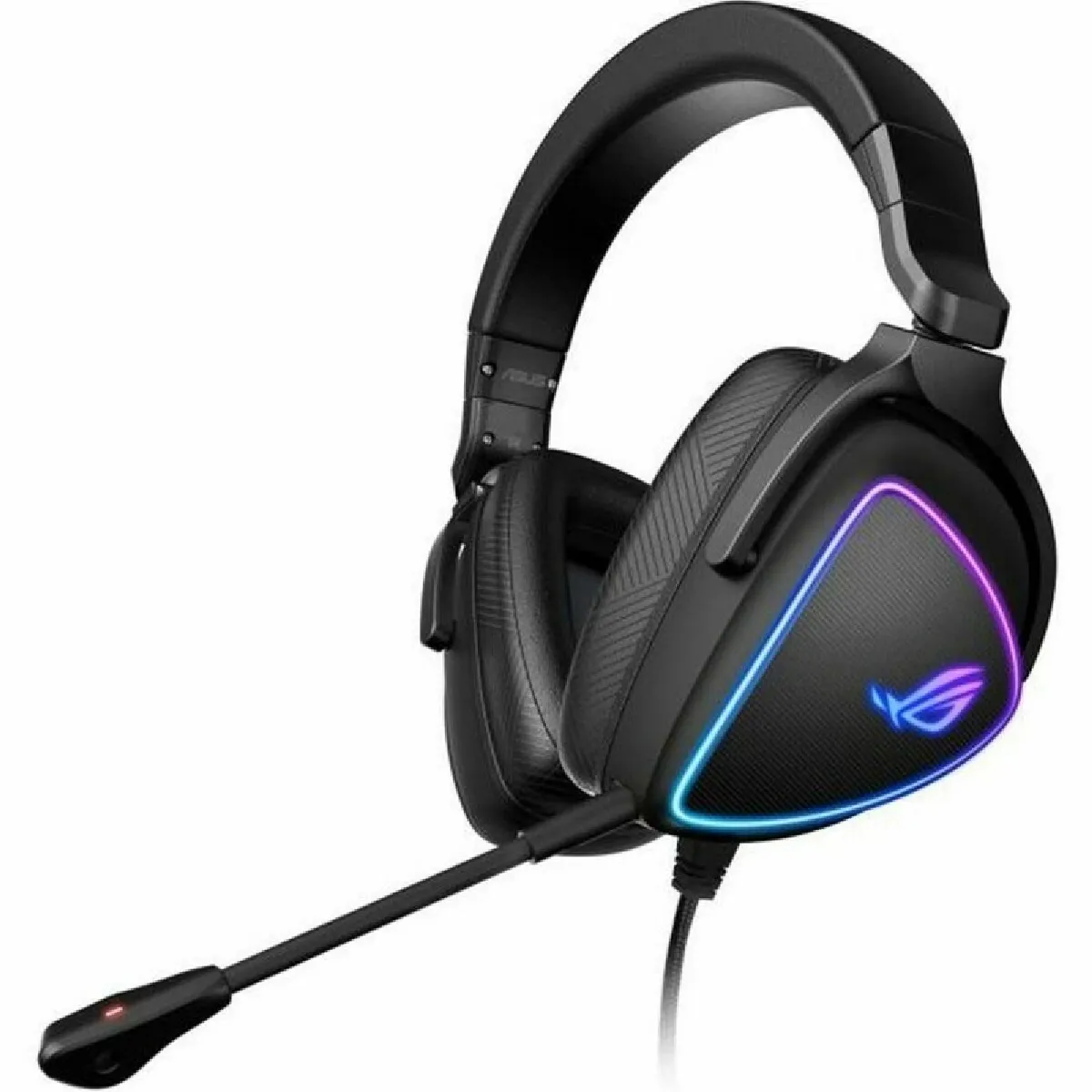 ASUS ROG Delta RGB Gaming Headset with Hi Res ESS Quad DAC Circular RGB Lighting Effect and USB C Connector for PCs Consoles and Mobile Gaming - vue 4