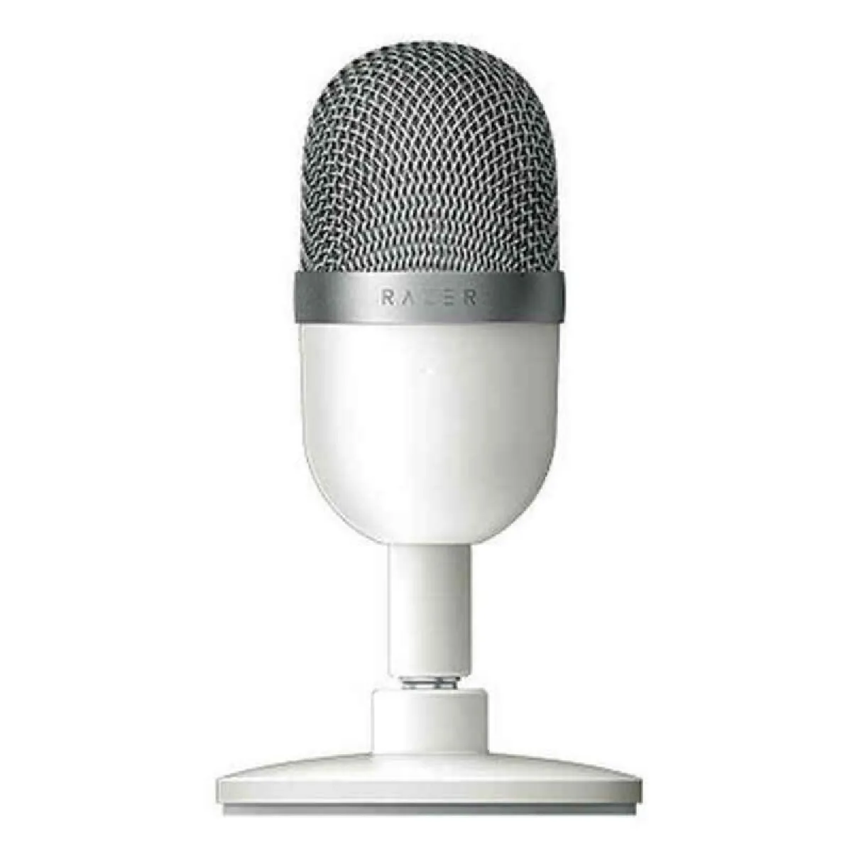Microphone Razer Seiren Mini de bureau pour streaming et enregistrement vocal blanc et gris - Image 3