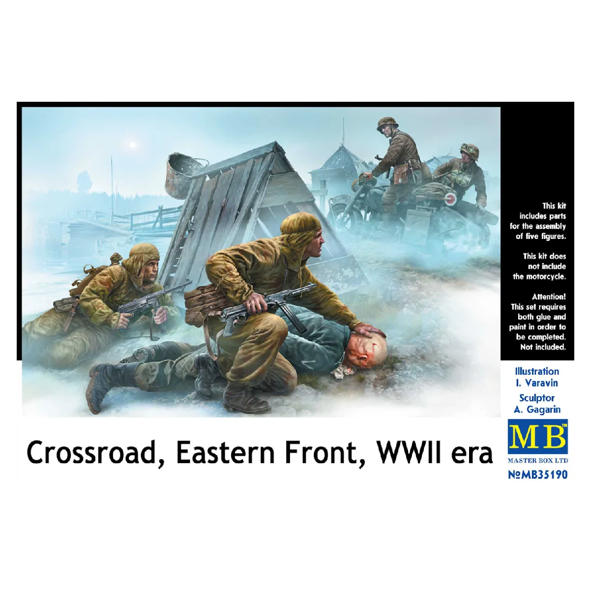 Masterbox - Crossroad Eastern Front WWII Era - Maquette de figurines - 1:35e - Image 3