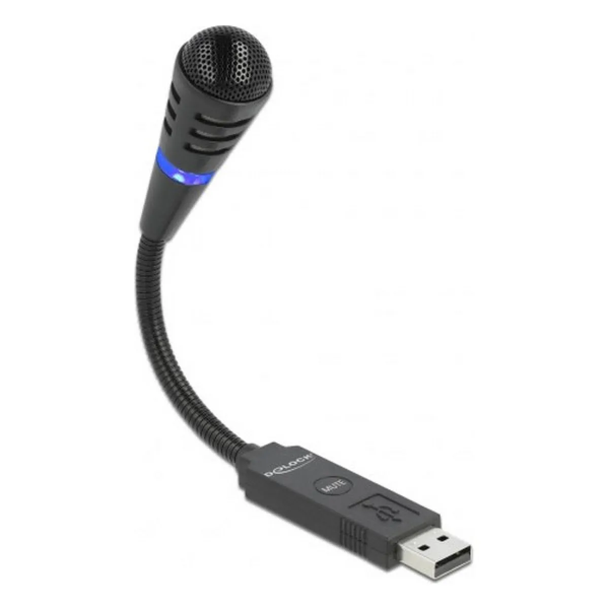Delock Noir Microphone Pc
