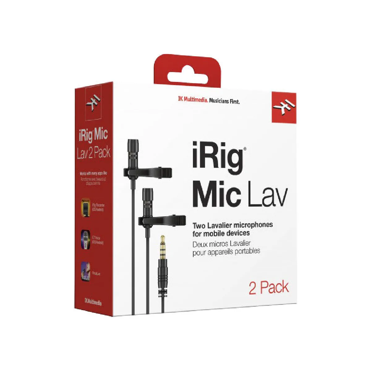 Ik Multimedia Noir Irig Mic Lav - Paire