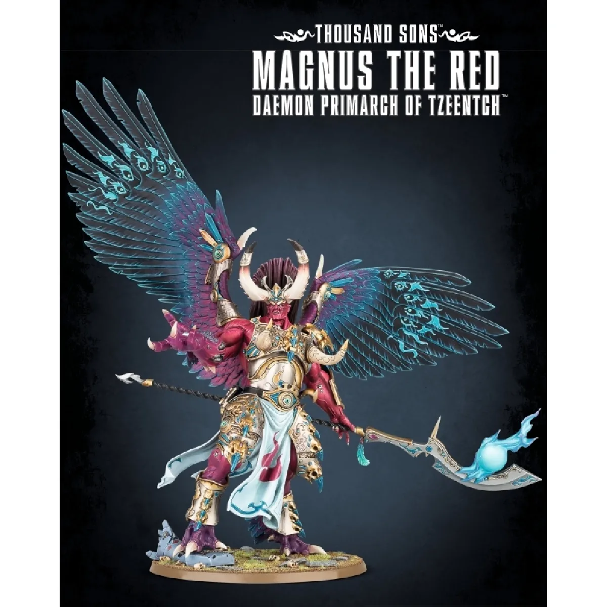 Games Workshop Unisex Doré Figurine Warhammer 40K - Thousand Sons Magnus The Red - Image 3