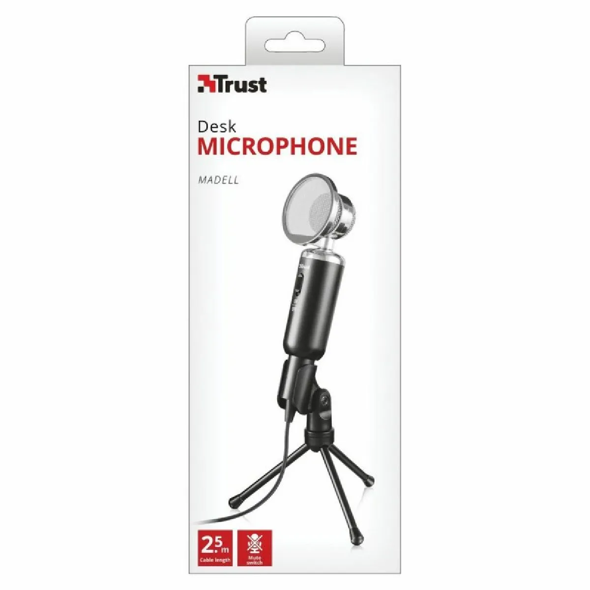Trust Microphone PC filaire - Noir