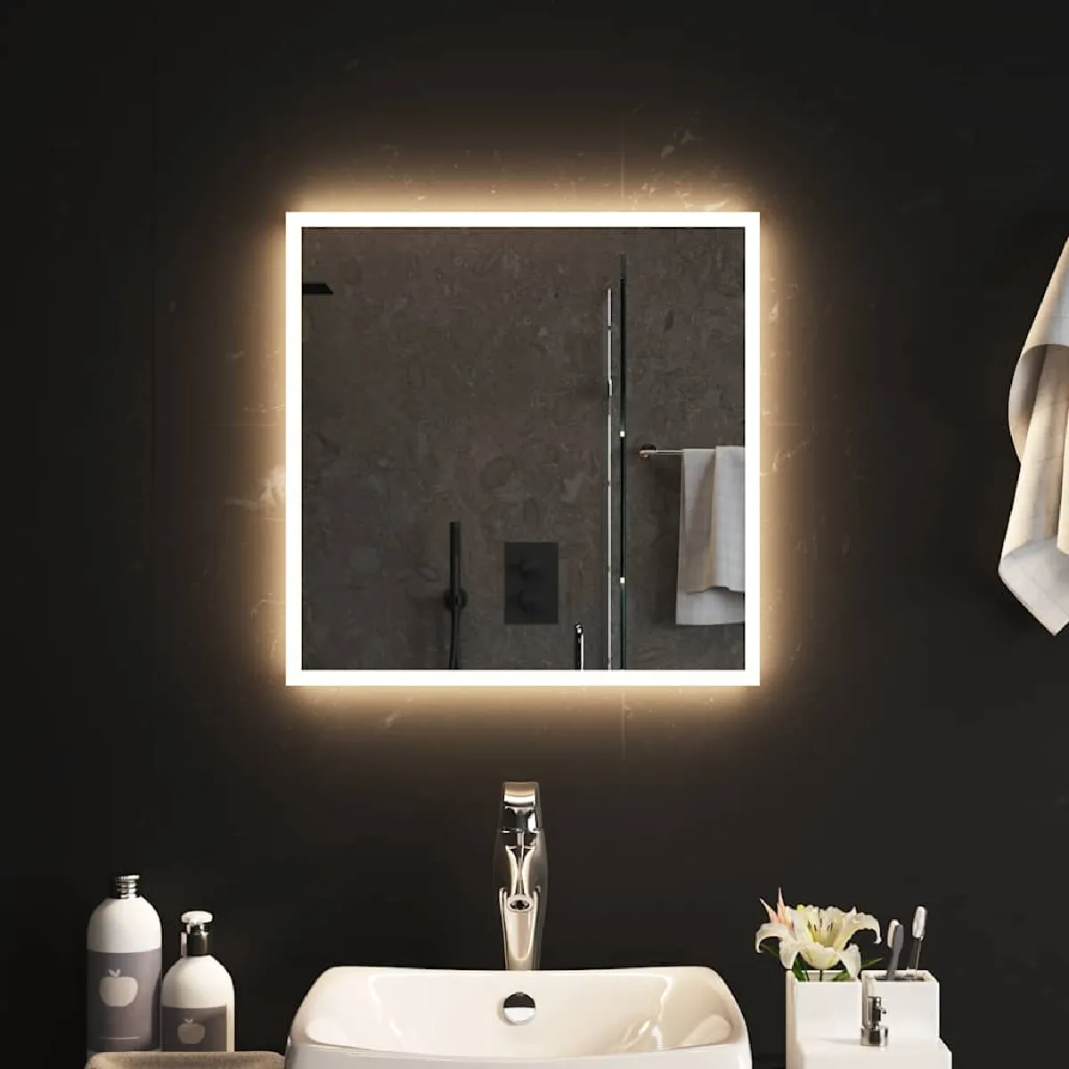 Vidaxl Miroir Led À Salle De Bain