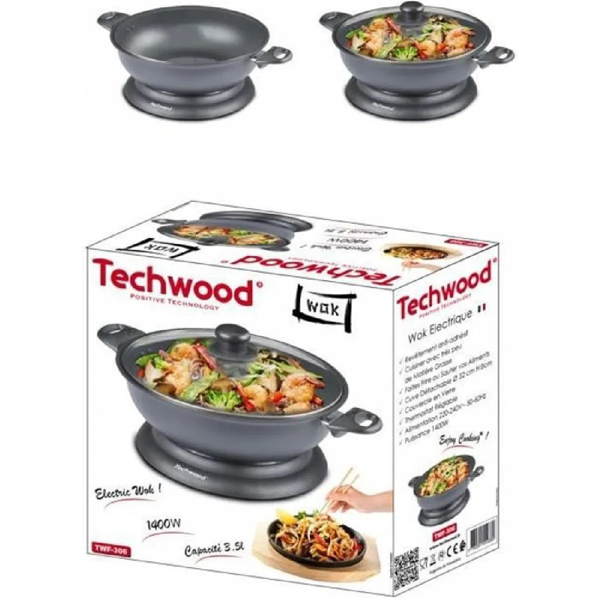 Techwood Wok Électrique