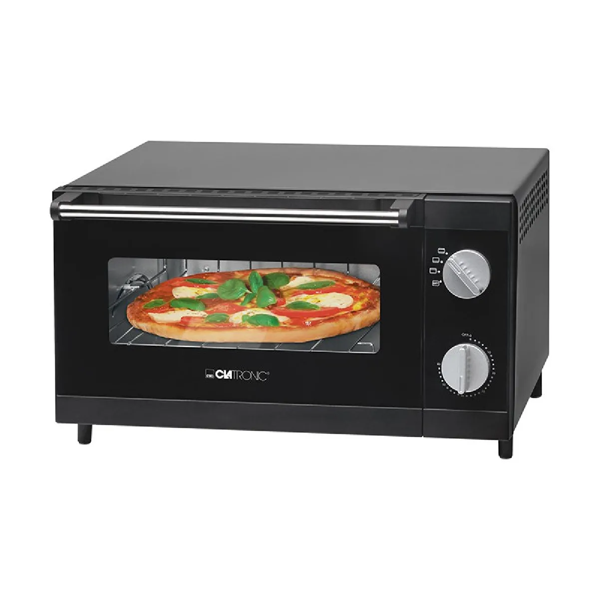 Clatronic Noir Mini Four À Pizza 12L Mpo 3520 - Neuf - Image 3
